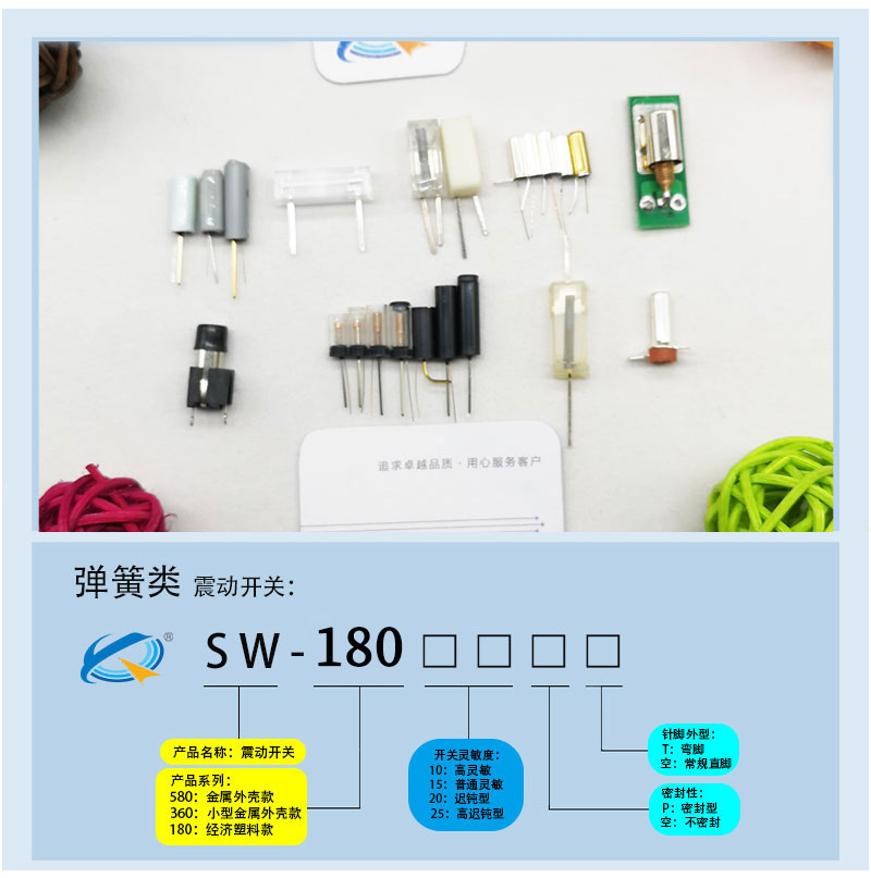 震動開關SW-18010P型號命名規則 震動開關SW-18010P型號命名規則