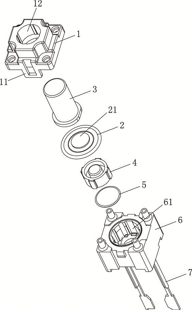 防水輕觸開關結構說明