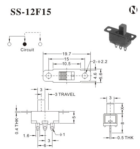 撥動開關 撥動開關