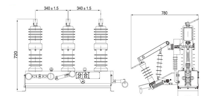 隔離開關圖紙 隔離開關圖紙